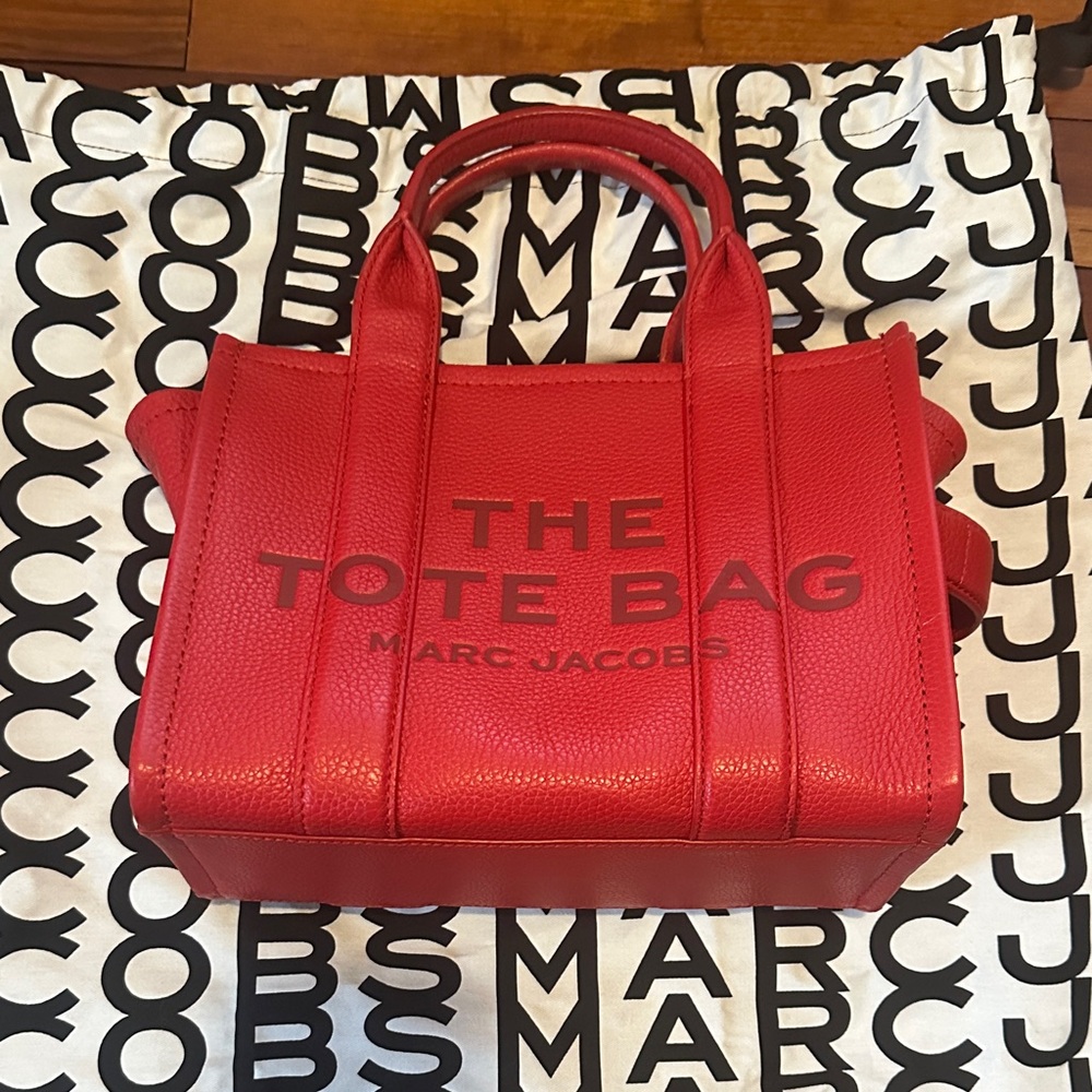 Marc Jacobs Bold Red Small Tote Bag